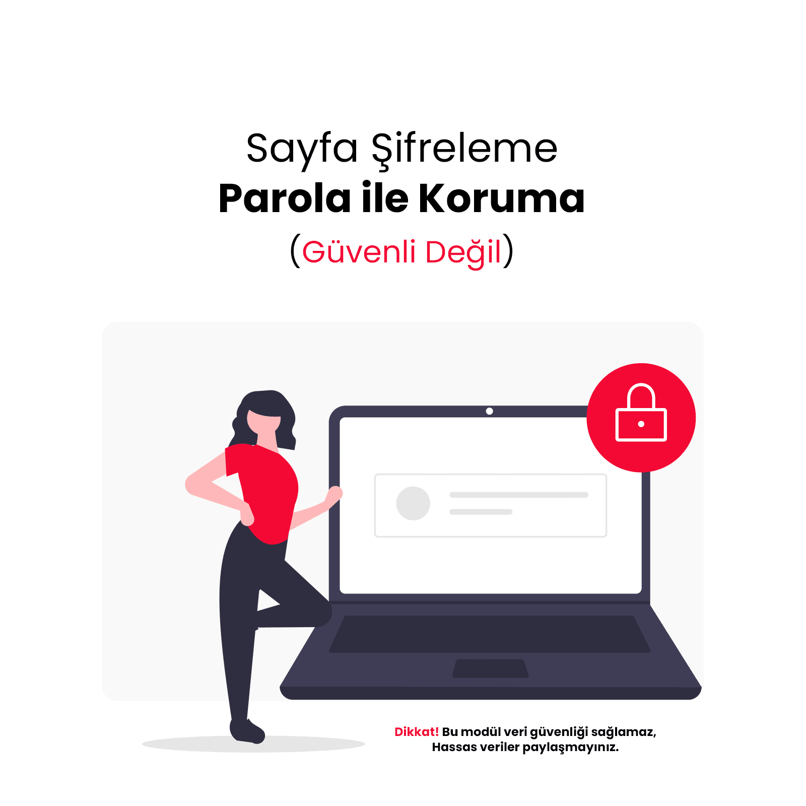 sayfa şifreleme parola koruma maskeleme