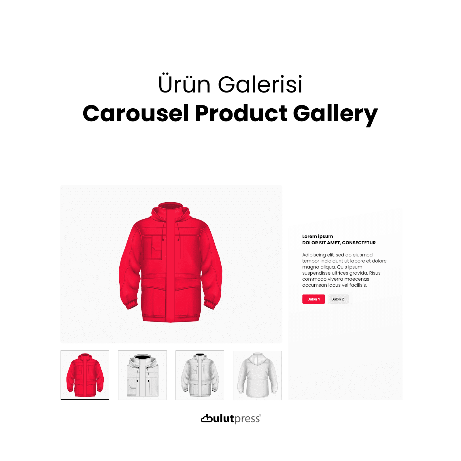 Ürün Galeri Modülü Kare Logolu