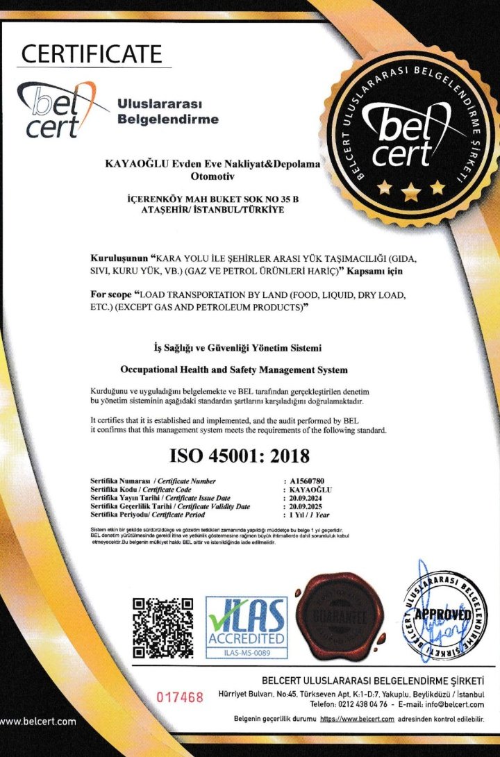 Kalite ve Yetki Belgelerimiz