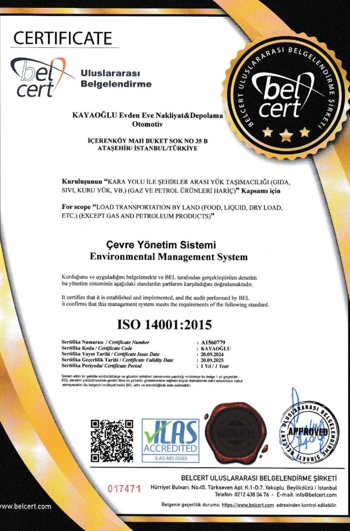 Kalite ve Yetki Belgelerimiz