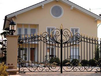 Wrought Iron Villa Doors