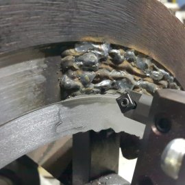 Seyyar Borvek alın torna uygulaması