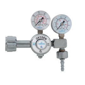 Oksijen Regülatörü - Çift Başlıklı - Hortum Çıkışlı