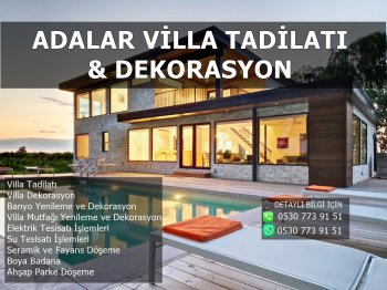 Adalar Villa Tadilatı Villa Dekorasyonu