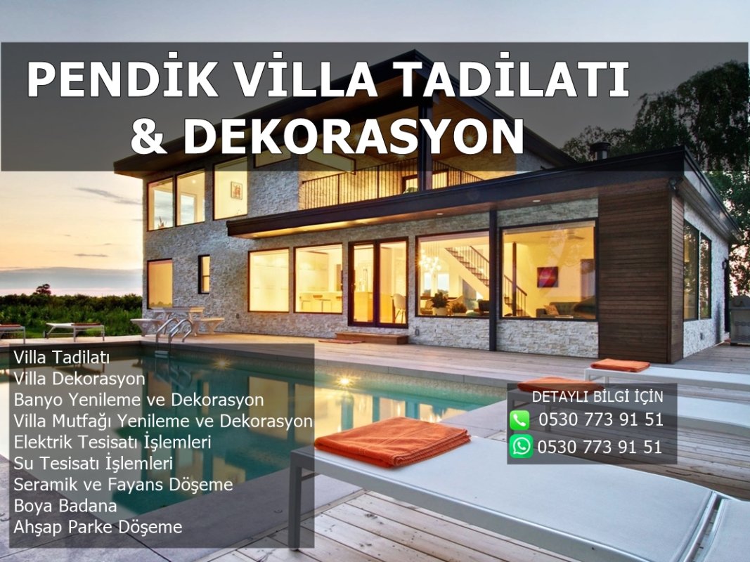 Pendik Villa Tadilatı ve Dekorasyonu