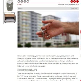 Cumhuriyet / Yabancılar konutta akıllı ve eşyalı ev istiyorlar