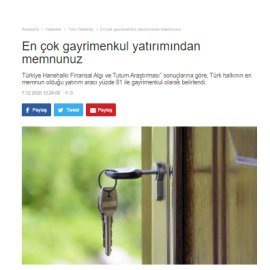 Capital / En çok gayrimenkul yatırımından memnunuz