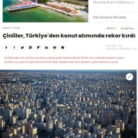 haberturk.com / Çinliler, Türkiye'den konut alımında rekor kırdı