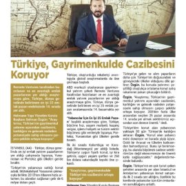 Bizim Haber / Türkiye, Gayrimenkulde Cazibesini Koruyor