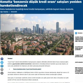 Anadolu Ajans / Konutta 'benzersiz düşük kredi oranı' satışları yeniden hareketlendirecek