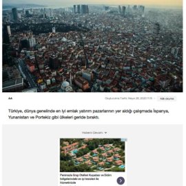 hürriyet.com.tr / Türkiye, yatırımlık konutta İspanya ve Yunanistan'ı solladı