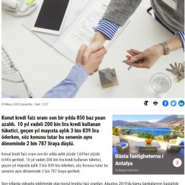 Haber3.com / Konut kredisi çekeceklere güzel haber