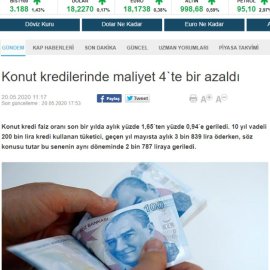 Milliyet.com / Konut kredilerinde maliyet 4'te bir azaldı