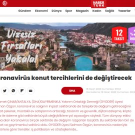 Haberturk / Koronavirüs konut tercihlerini de değiştirecek