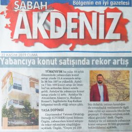 Sabah Gazetesi / 22 KASIM