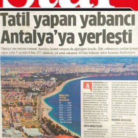 Star Gazetesi / Tatil yapan yabancı Antalya'ya yerleşti