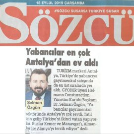 Sözcü Gazetesi / Yabancılar en çok Antalya'dan ev aldı