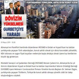 Gazetebir.com.tr / Dövizin Yükselmesi Gurbetçiye Yaradı