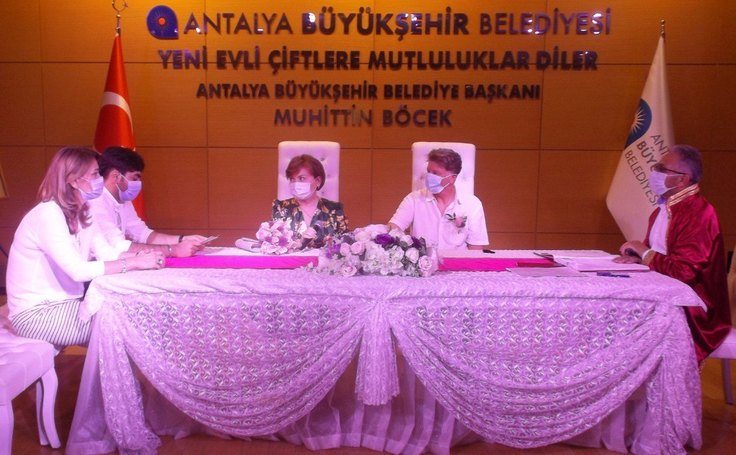 Civil marriage in Antalya Turkey