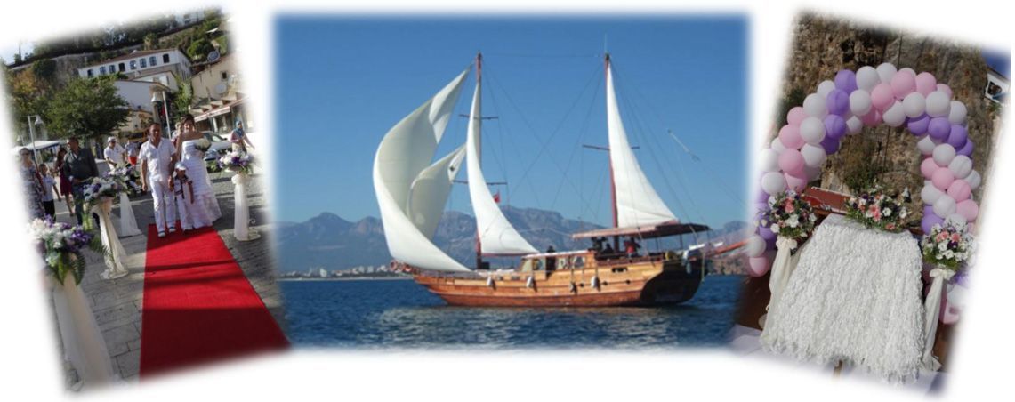 wedding planner Antalya GULET YACHT