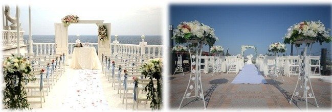 Marriage on beach in Turkey