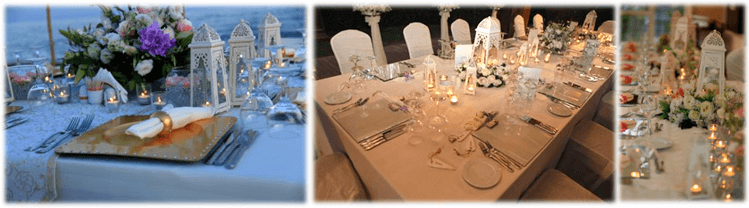 bridal table decoration in Turkey