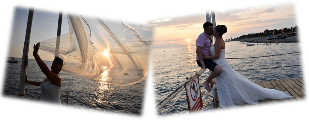 Wedding on Hotel Beach in Antalya, Turkey
