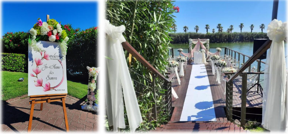 Wedding by the river in Antalya, Turkey