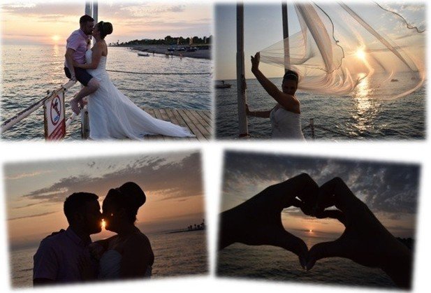 Wedding at beach in Antalya Turkey