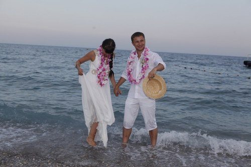 beach wedding in Antalya