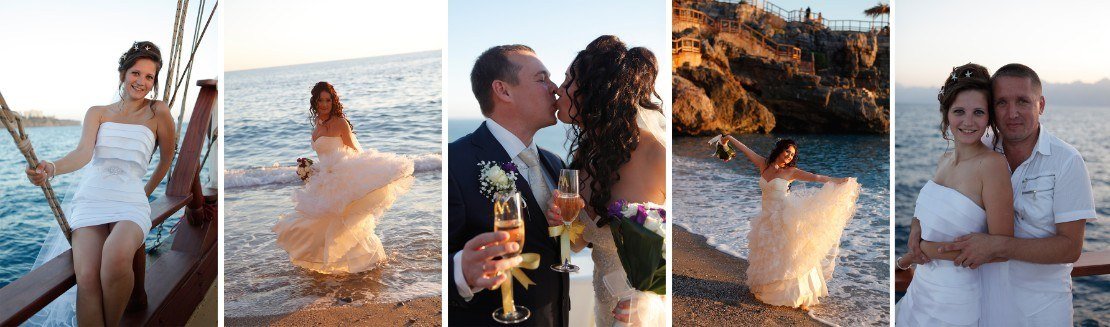 Luxury wedding in hotels coast in Antalya Turkey