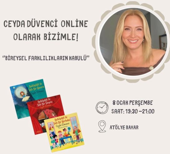 Bir Kitap Bir Film Buluşmasında Ceyda Düvenci Online olarak bizimleydi