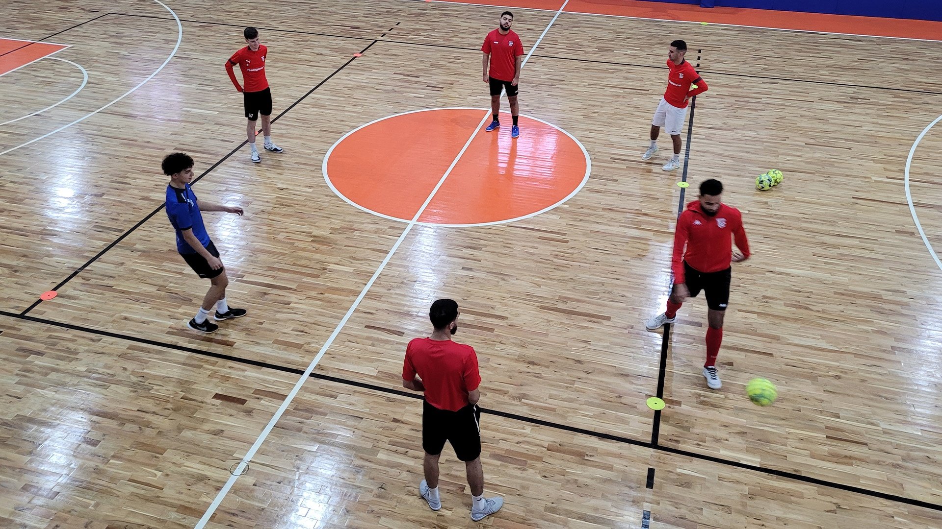 Indoor futsal training camp at the SCA Sports Complex in Antalya