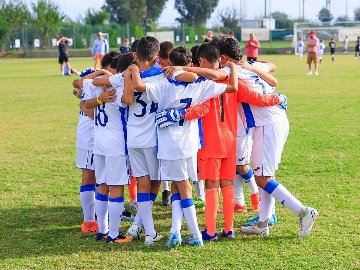 Pre-Match Huddle – FC Sabah Academy at Sports City Antalya