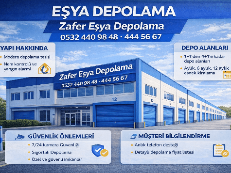 Eşyanız Güvenli Ellerde | Zafer Eşya Depolama