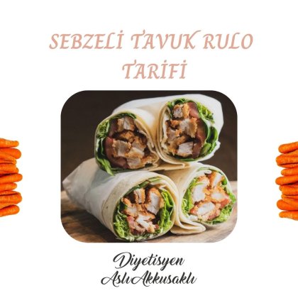 Sebzeli Tavuk Rulo