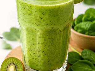 Kivili-Ispanaklı Smoothie