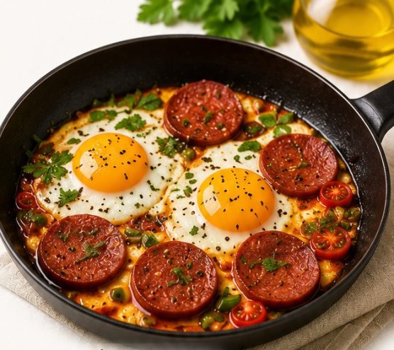 Ketojenik Kahvaltı: Salamlı Yumurta