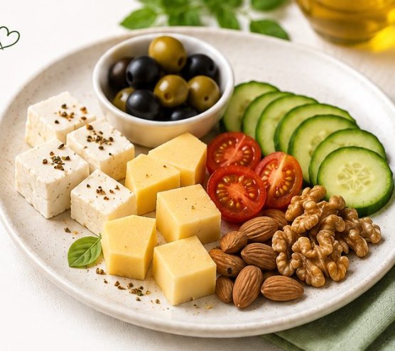 Ketojenik Kahvaltı: Peynir Tabağı