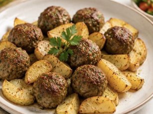 Fırında Patatesli Köfte
