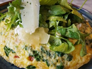 Rendelenmiş Kabaklı & Dereotlu "Mücver Esintili" Omlet