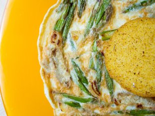 Kuşkonmazlı & Fesleğenli Hafif Gurme Omlet