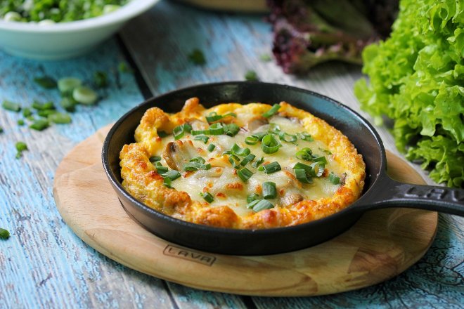 Brokoli Çiçekli & Çörek Otlu Omlet