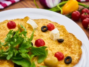 Roka & Çeri Domatesli "Tava Üstü" Omlet
