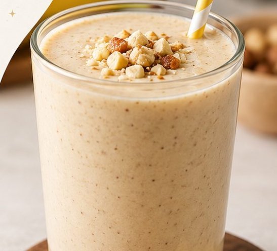 Muzlu Fındık Ezmeli Smoothie tarifi