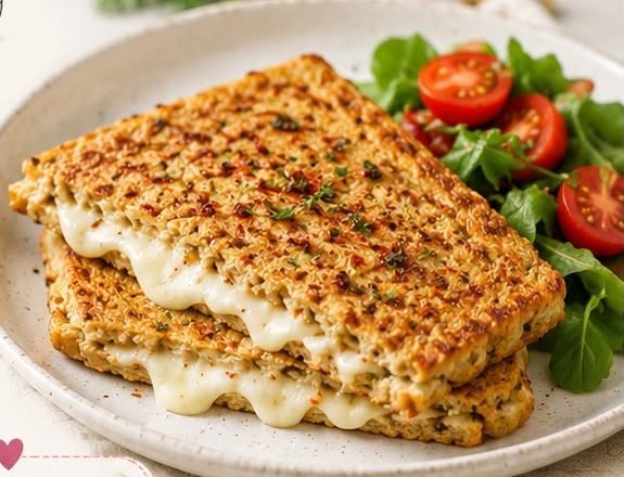 Ekmek Kullanmadan Yulaflı Tost tarifi