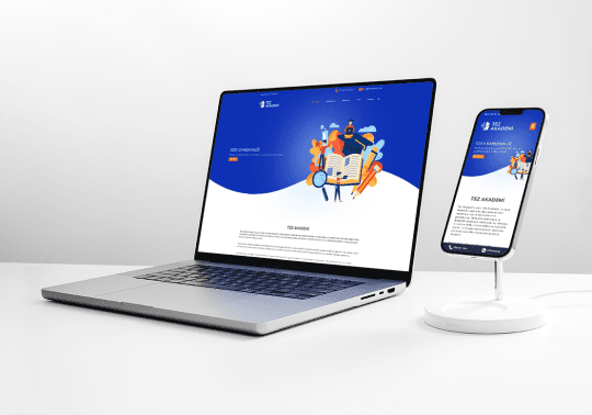 Tez Akademi Web Sitesi Tasarımı