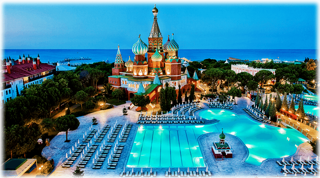 Свадьба в отеле Кремлевский дворец в Анталии, Турция