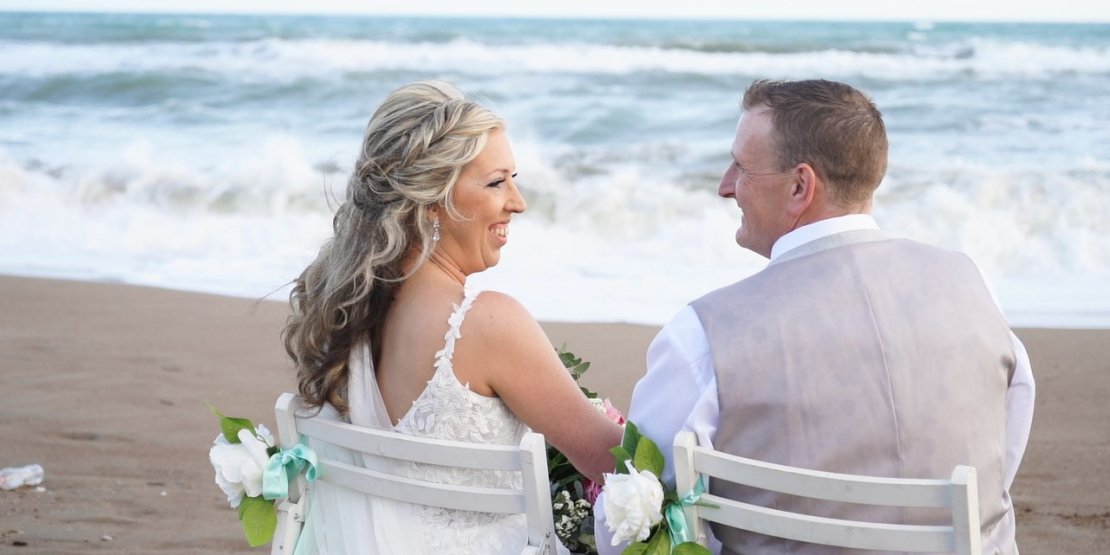 Брачная церемония на пляже в Турции