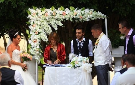 Свадьба на берегу моря в Анталии